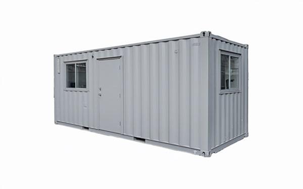 shipping container offices are made of steel and can be outfitted with security features, making them sturdy and safe work environments